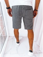 Pánske tmavosivé teplákové šortky FashionStreet SX2237