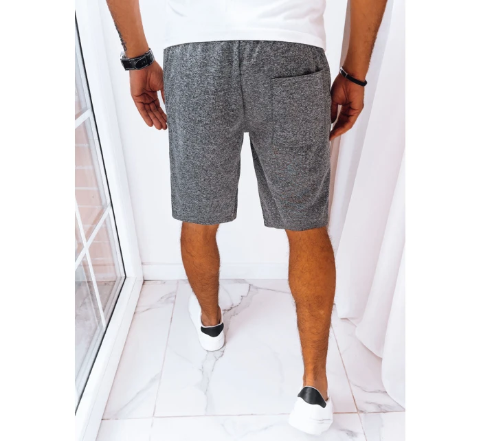 Pánske tmavosivé teplákové šortky FashionStreet SX2237