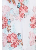 388-3 FRANCES šifónové obálkové šaty s dlhým rukávom - MALVES