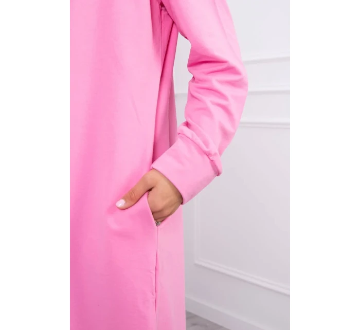 Světle růžová bunda s potiskem Světle růžová bunda s potiskem