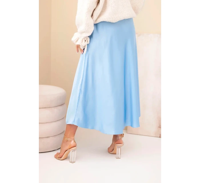 Sukně dámská viskózová model 21881417 modrá - K-Fashion