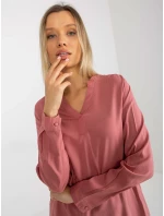 Blúzka D73761M11081A tmavo ružová