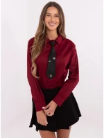 Košile DHJ KS model 20731266 bordó - FPrice Košile DHJ KS model 20731266 bordó - FPrice