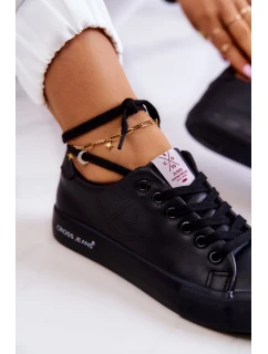 Dámské nízké tenisky Cross Jeans model 19960485 černá - Kesi