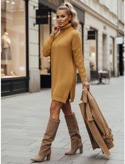 Dámský svetr žlutý Dstreet model 21967088 - FashionStreet Dámský svetr žlutý Dstreet model 21967088 - FashionStreet