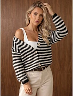 Kardigan damski oversize w model 22404921 - FashionStreet Kardigan damski oversize w model 22404921 - FashionStreet