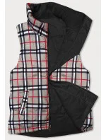 Obojstranná čierna dámska vesta (2383-1)