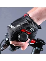 Cyklistické rukavice Rockbros S143-BK L s gélovými vankúšikmi - čierne