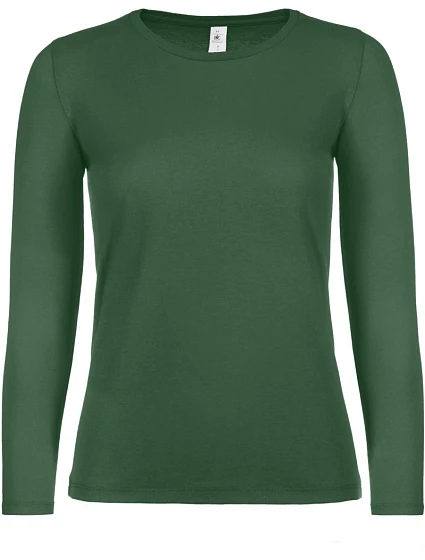 B&C #E150 LSL /women Dámske tričko s dlhým rukávom 01.006T fľašovo zelená B&C #E150 LSL /women Dámske tričko s dlhým rukávom 01.006T fľašovo zelená