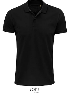 SOL'S Planet Men Pánske polo tričko z bio bavlny 25.3566 čierne
