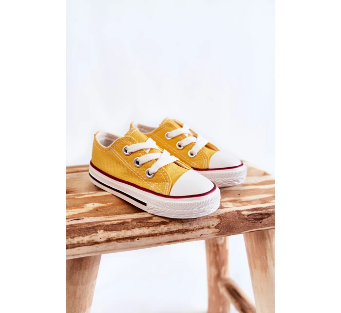 Dziecięce Trampki Klasyczne Żółte Filemon Dziecięce Trampki Klasyczne Żółte Filemon
