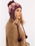 Czapka AT CZ model 20752311 bordowy - FPrice