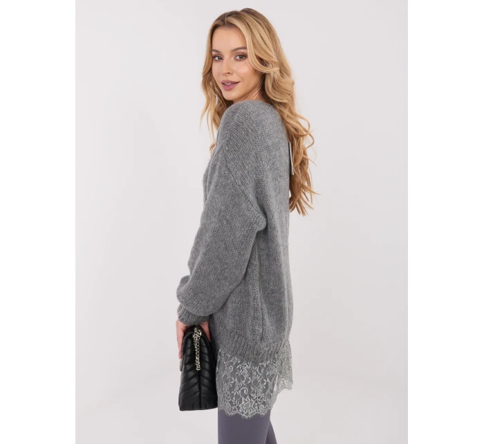 Sweter IN SW model 21782305 ciemny szary - FPrice