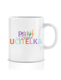 Personalizovaný klasický bílý hrníček pro paní učitelku/pana učitele 