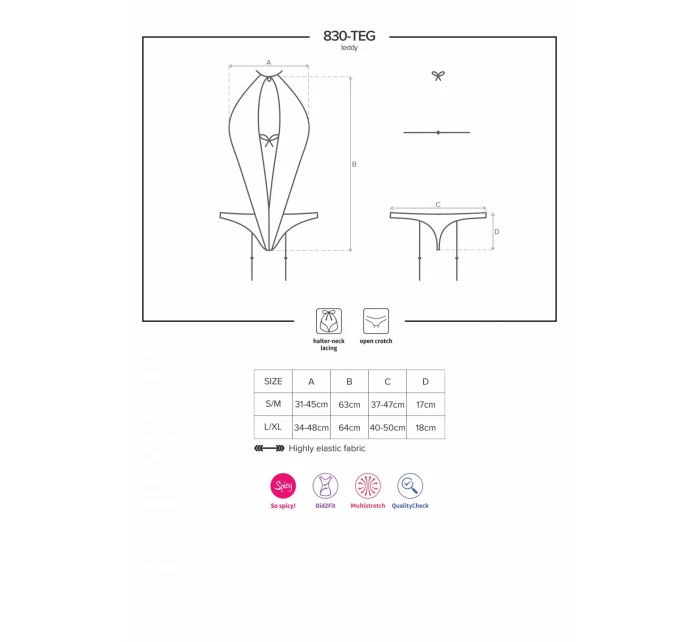 Sexy body 830 - TEG teddy - Obsessive Sexy body 830 - TEG teddy - Obsessive