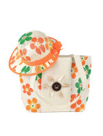 Komplet - kabelka a klobúk 22103 Ciechocinek oranžový - Art Of Polo