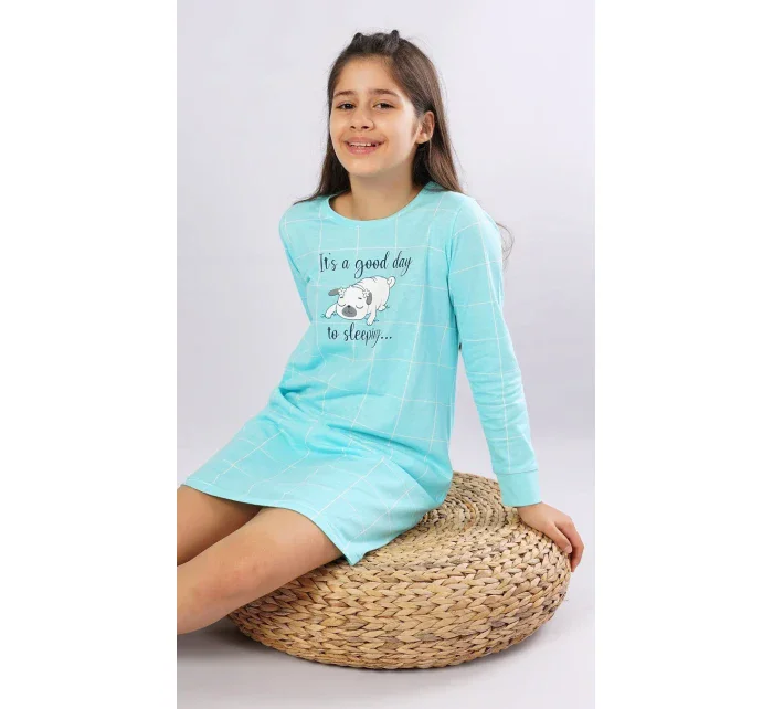 Dětská noční košile s dlouhým rukávem model 15847323 - Vienetta Kids Dětská noční košile s dlouhým rukávem model 15847323 - Vienetta Kids
