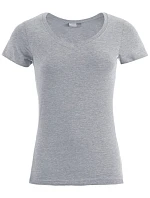 Promodoro 3086 Dámske tričko Slim Fit s výstrihom do V 40.3086 športovo šedé Promodoro 3086 Dámske tričko Slim Fit s výstrihom do V 40.3086 športovo šedé