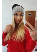 Milano fleecová čiapka K203 čierna+sivá