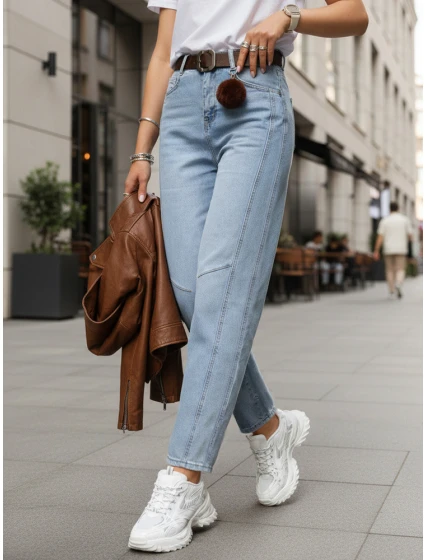 Dámské džíny střihu s páskem Dstreet model 21996312 - FashionStreet