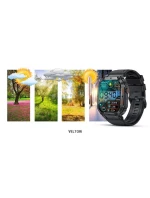 VELTORI VT200-1 Smartwatch Čierny silikónový remienok VELTORI VT200-1 Smartwatch Čierny silikónový remienok