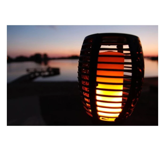 SOLÁRNA LAMPA TANCUJÚCE PLAMENE 10X10X79CM 36 LED