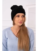 Dámská čepice Dagmara model 18751731 černá - K-Fashion Dámská čepice Dagmara model 18751731 černá - K-Fashion