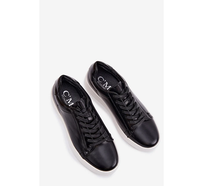 Pánské tenisky z eko kůže Černé Velton