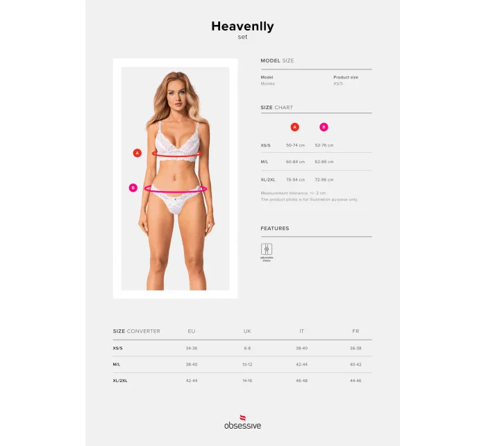 Čipkový set Heavenlly set - Obsessive