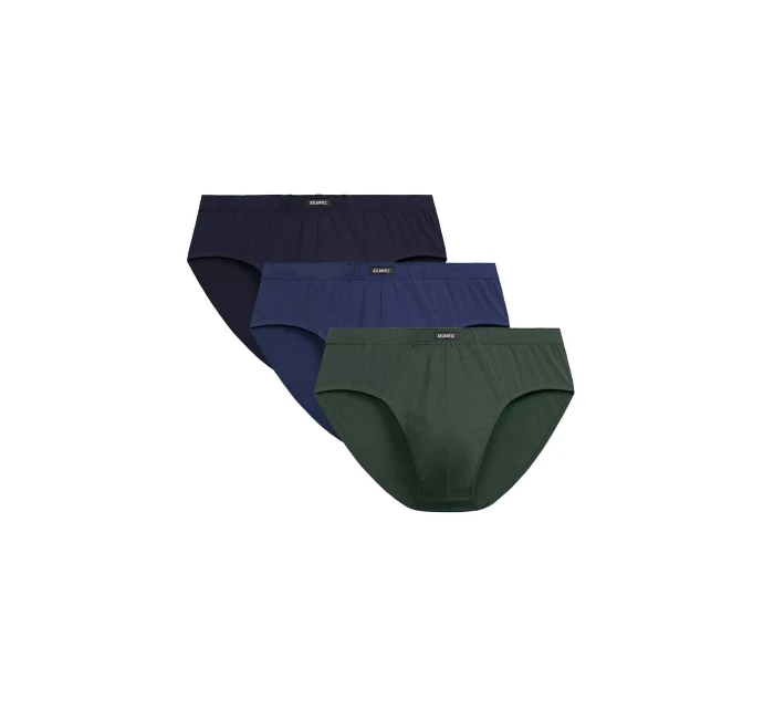 3PACK 3MP-129 Pánske nohavičky Dark Blue/Olive/Blue - Atlantik 3PACK 3MP-129 Pánske nohavičky Dark Blue/Olive/Blue - Atlantik