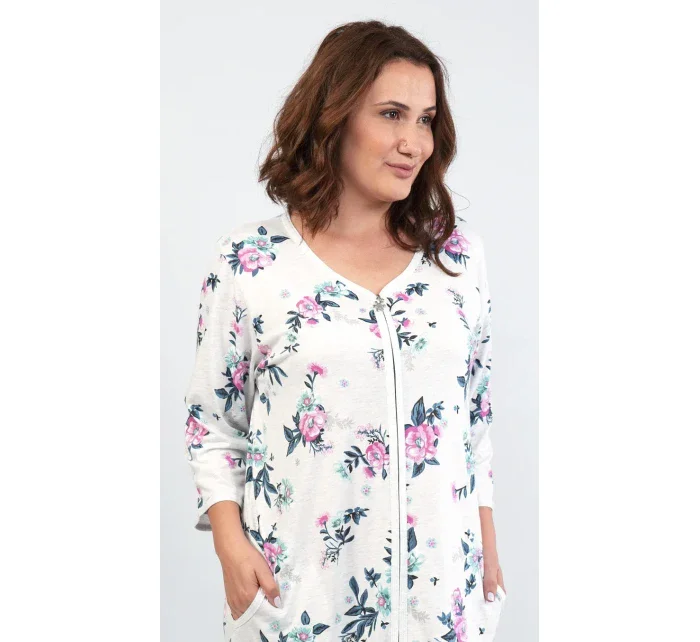 Dámske domáce šaty s trojštvrťovom rukávom Kristýna