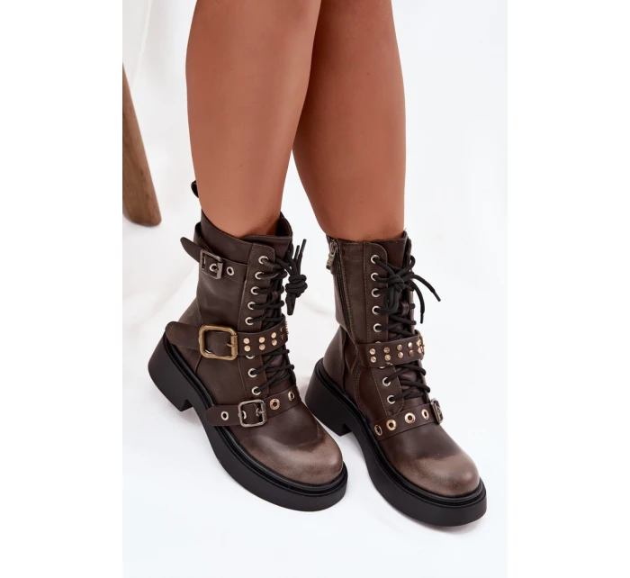 Šnurovanie vyšší model 219841 Krok v štýle