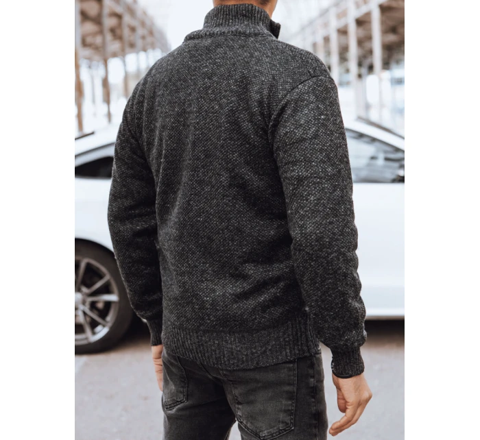 FashionStreet pánska prešívaná tmavosivá bunda TX4577