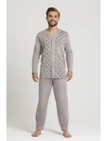 Pánske rozopínacie pyžamo Gucio 298 dł/r 3XL