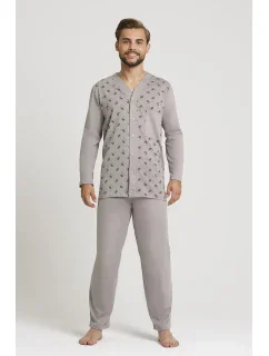 Pánske rozopínacie pyžamo Gucio 298 dł/r 3XL