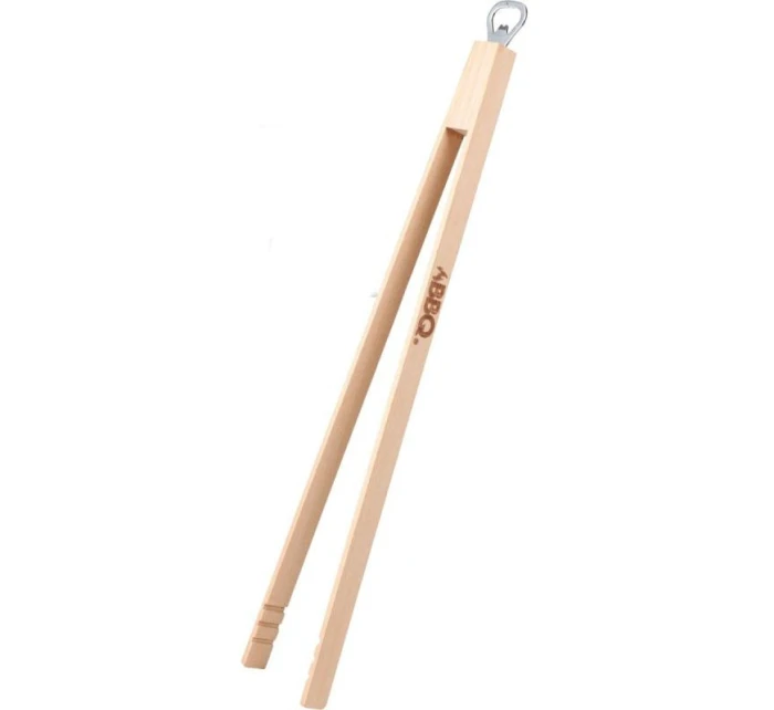 DREVENÉ GRILOVACIE KLIEŠTE 48 CM S OTVÁRAČOM