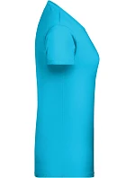 8007 Dámské tričko z bio bavlny model 22415522 turquoise - Daiber