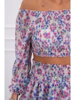 Béžová květinová sada