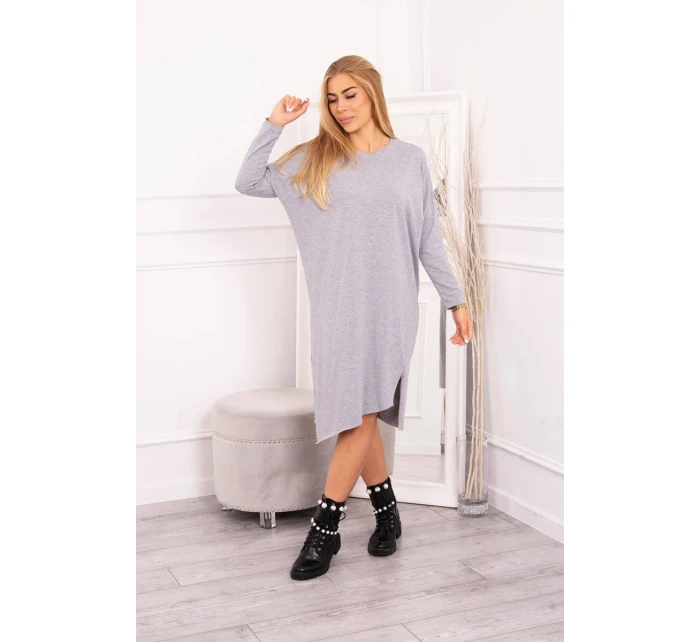 model 18749410 šedé šaty - K-Fashion