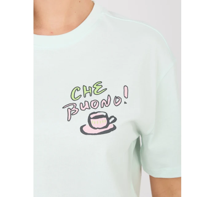 T shirt D12022AH02645AA mietowy