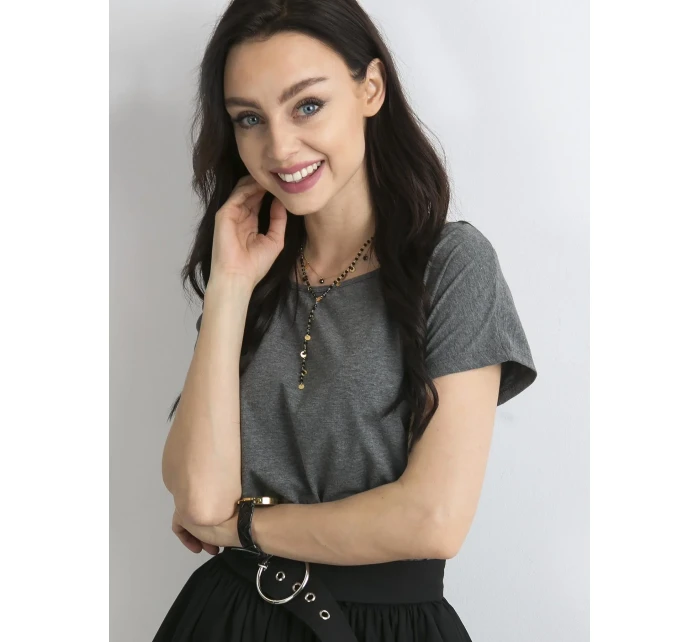 Tričko RV BZ model 14817894 tmavě šedá - FPrice Tričko RV BZ model 14817894 tmavě šedá - FPrice