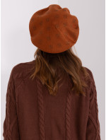 Svetlohnedý dámsky pletený baret