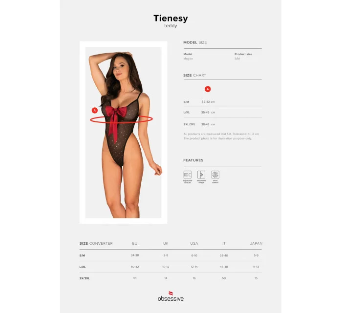 Elegantní body model 16477553 teddy - Obsessive Elegantní body model 16477553 teddy - Obsessive