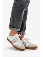 Dámske kožené čižmy N1068 white and beige - Zazoo