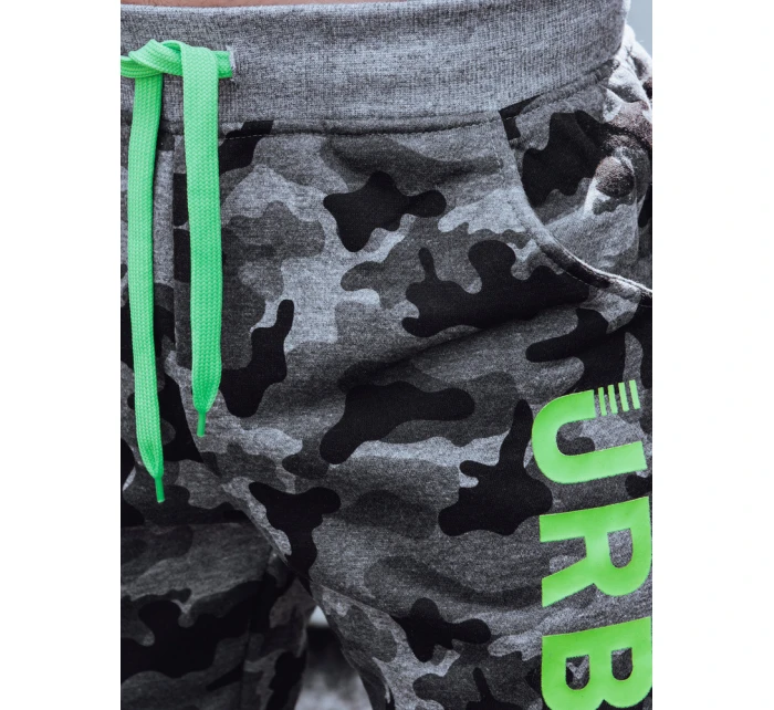 Pánske tepláky s moro antracitovou potlačou FashionStreet UX4441