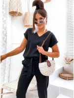 Čierna dámska súprava s bielizňou (751)