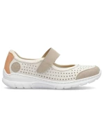 Pohodlná polobotka W béžová model 22033608 - Rieker