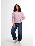 Build your Brand BY 444 Dámska mikina s kapucňou v oversize strihu „Loose Fit“ 56.0444 biela