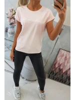 model 18743150 je moje kardio blůza pudrově růžová - K-Fashion