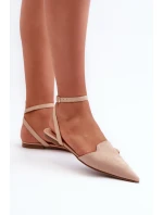 Wiązane Baleriny Eko Zamszowe Z Noskami W Szpic Beżowe Ellesara Wiązane Baleriny Eko Zamszowe Z Noskami W Szpic Beżowe Ellesara